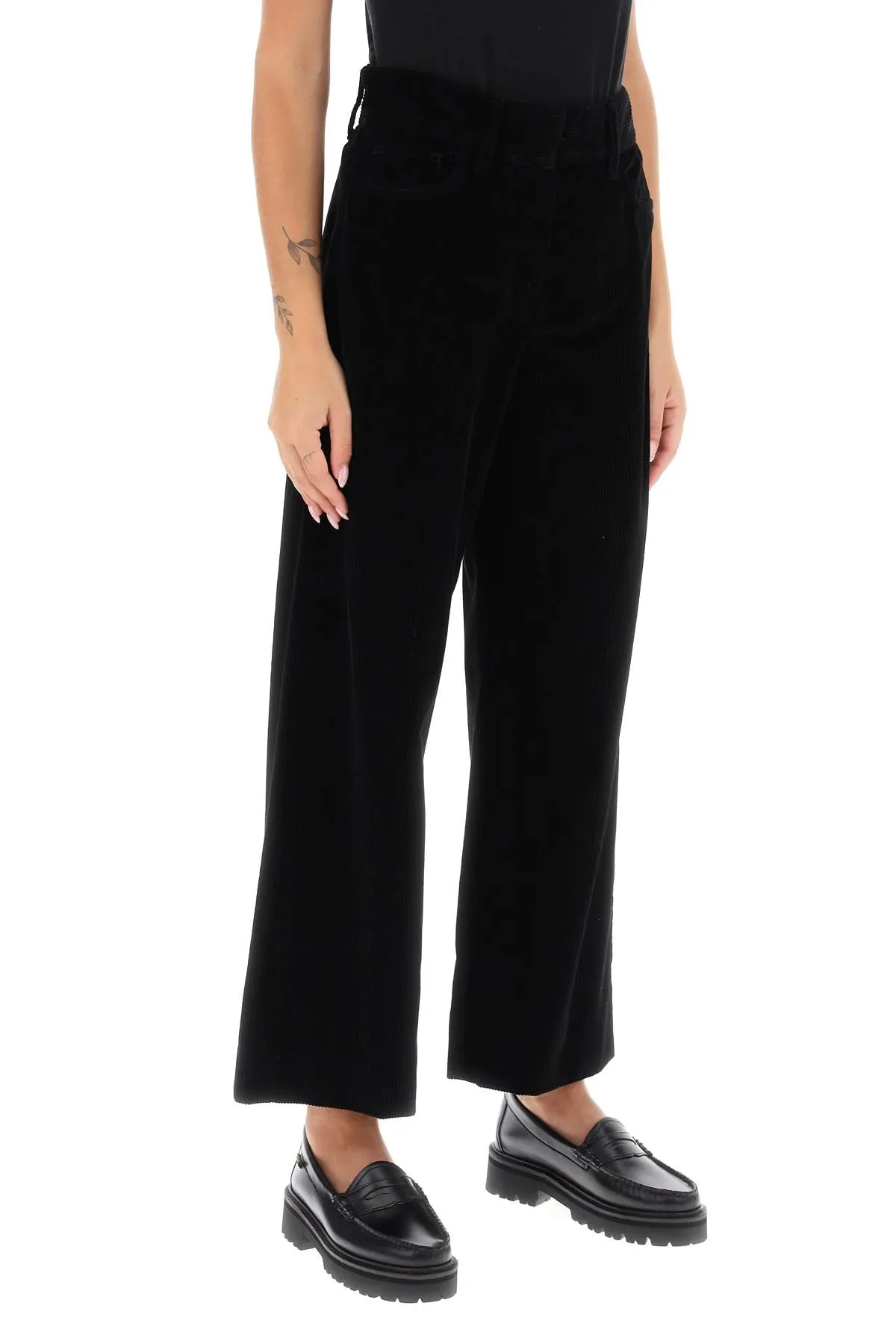 's Max Mara Helier Corduroy Cropped Pants (Size - 42)