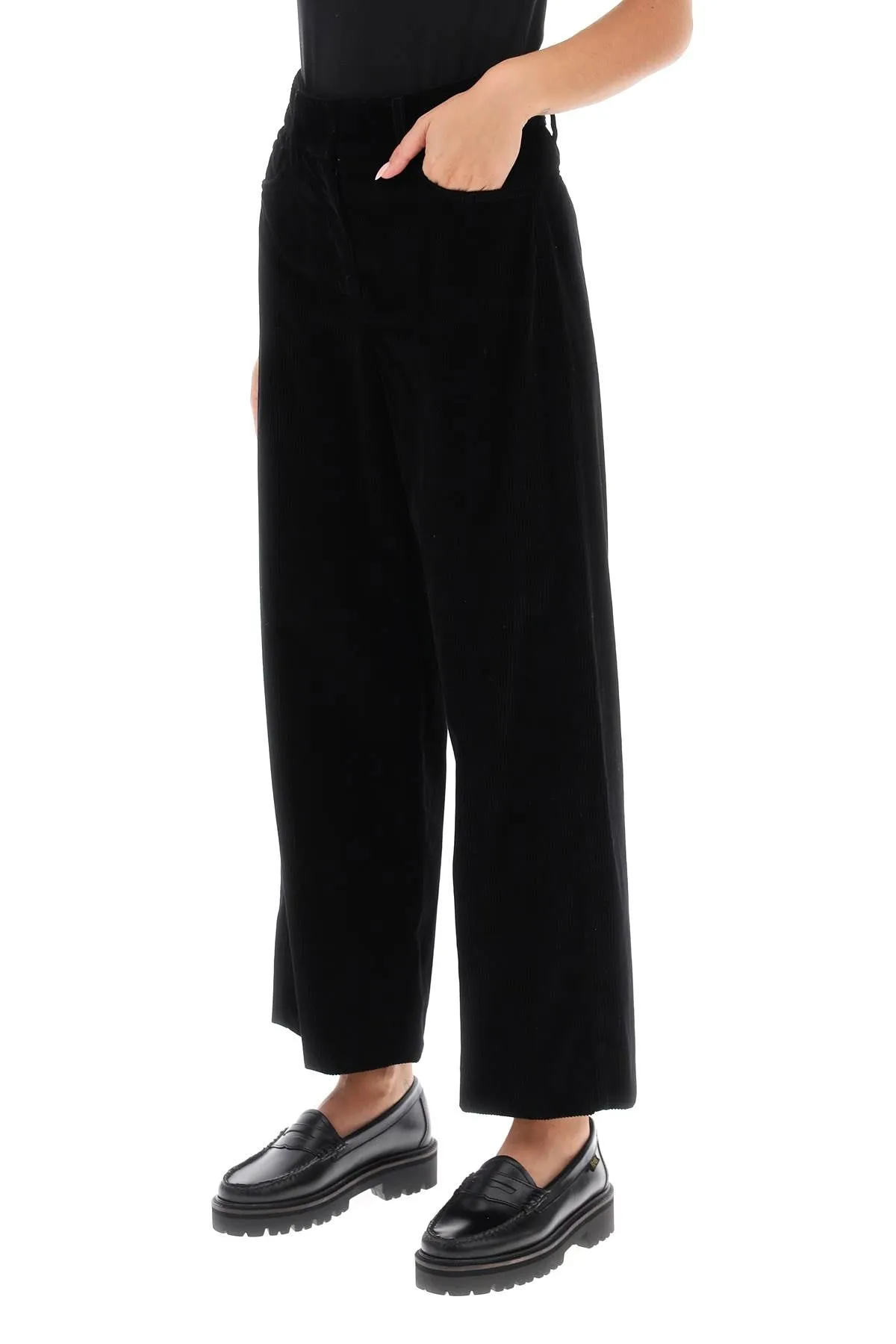 's Max Mara Helier Corduroy Cropped Pants (Size - 42)