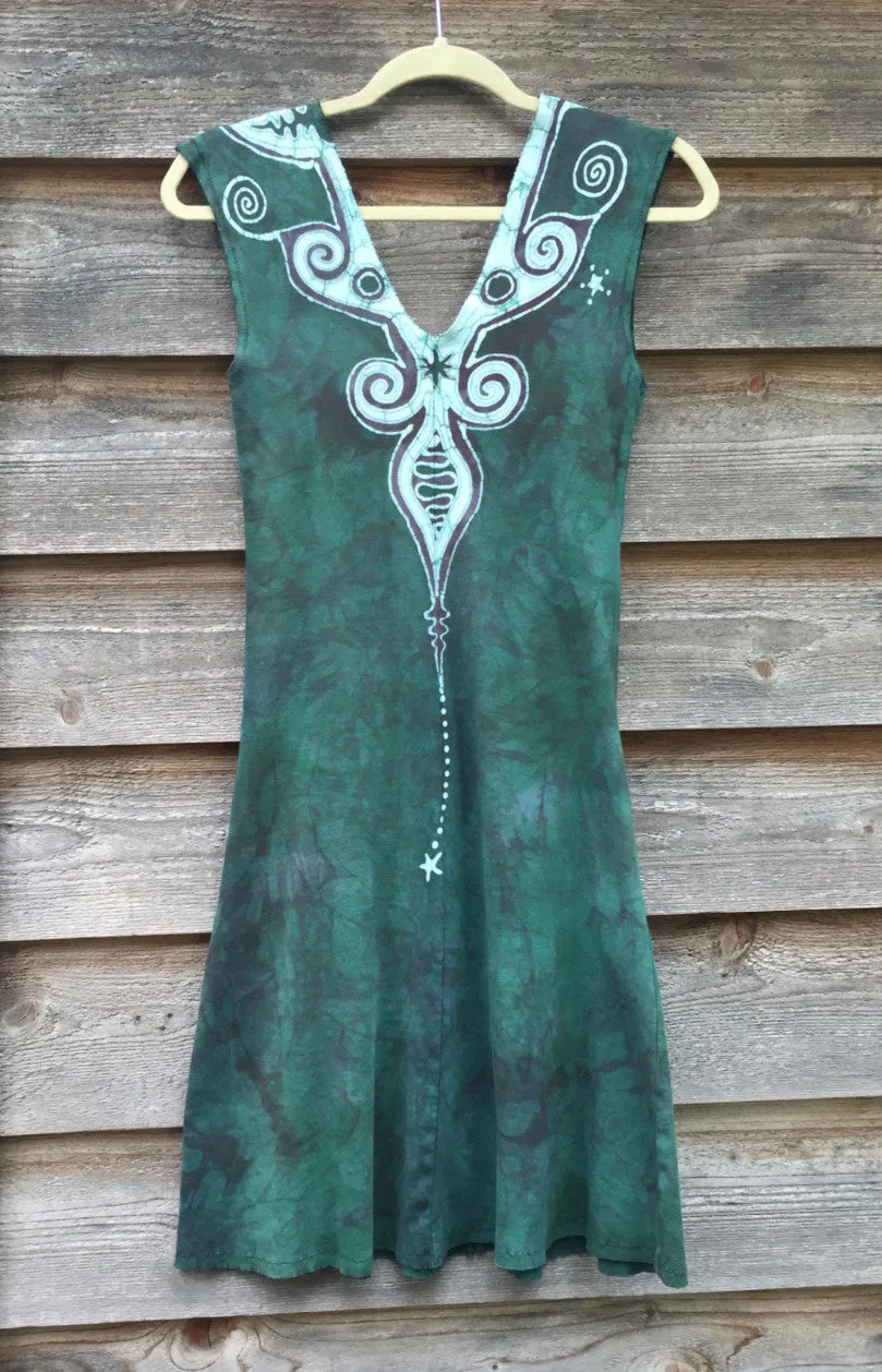 Teal Angel Organic Cotton Batik Dress