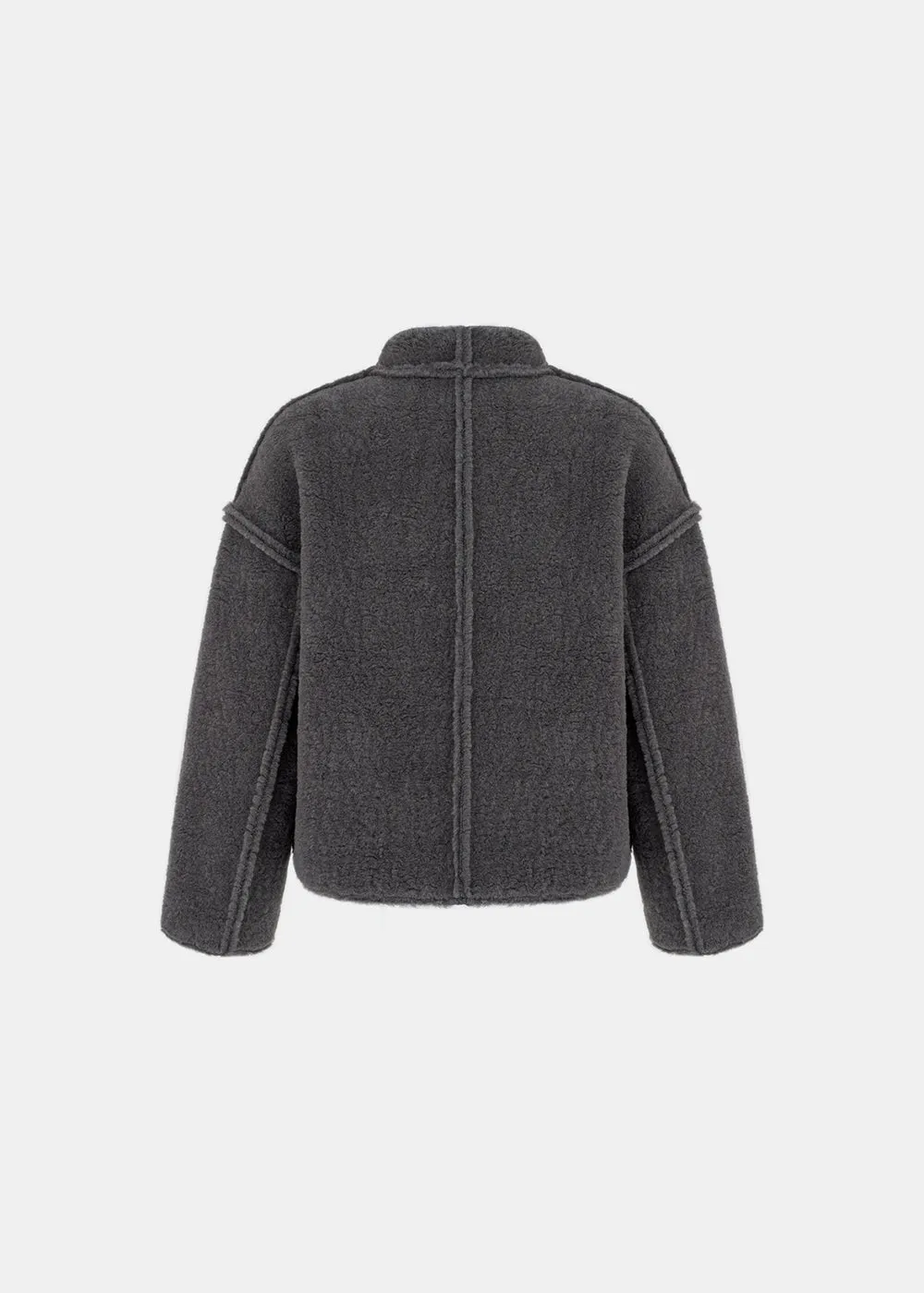 TEO WOOLEN JACKET GRAPHITE