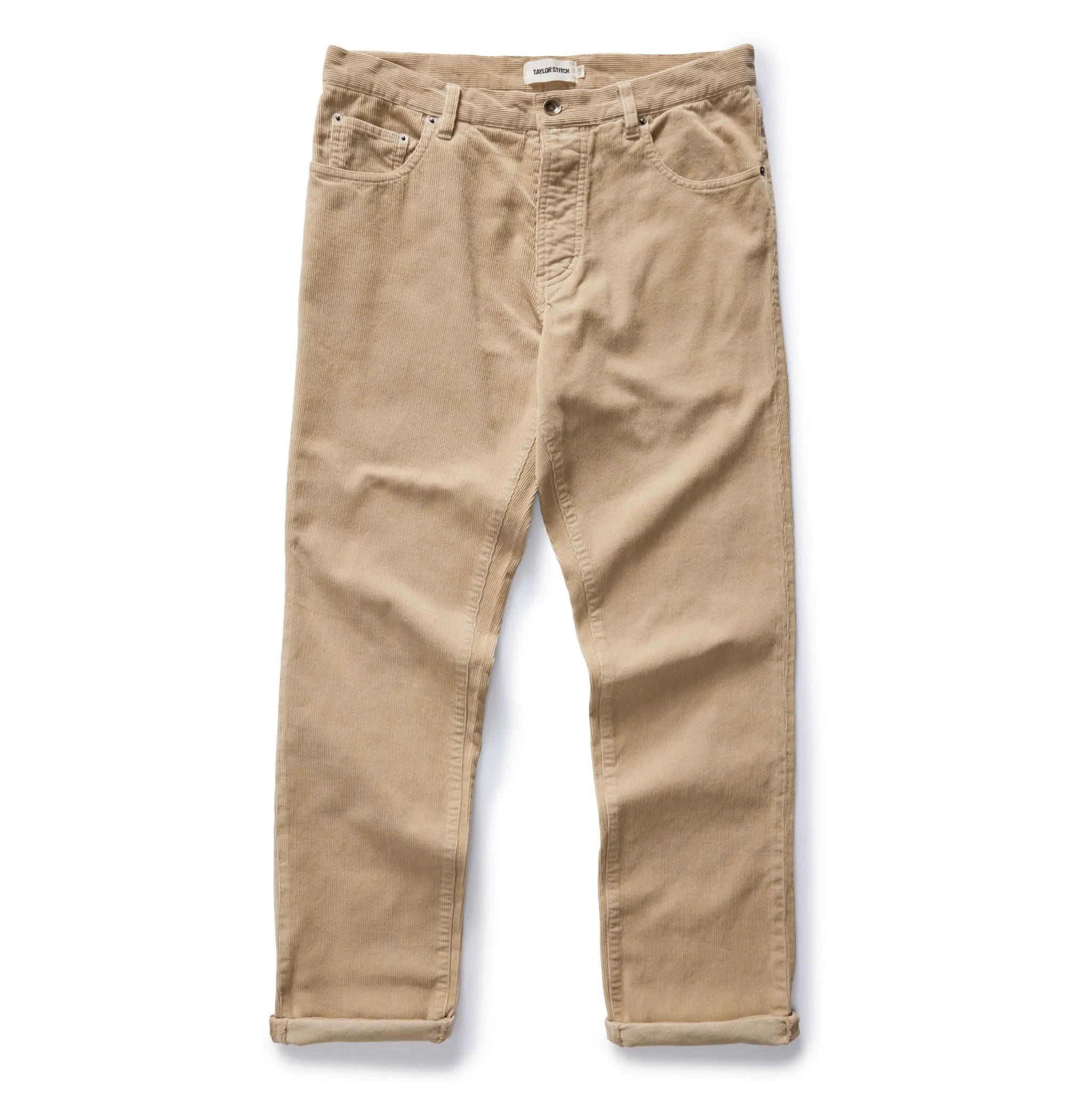 The Democratic 5-Pocket Pant in Washed Khaki Corduroy