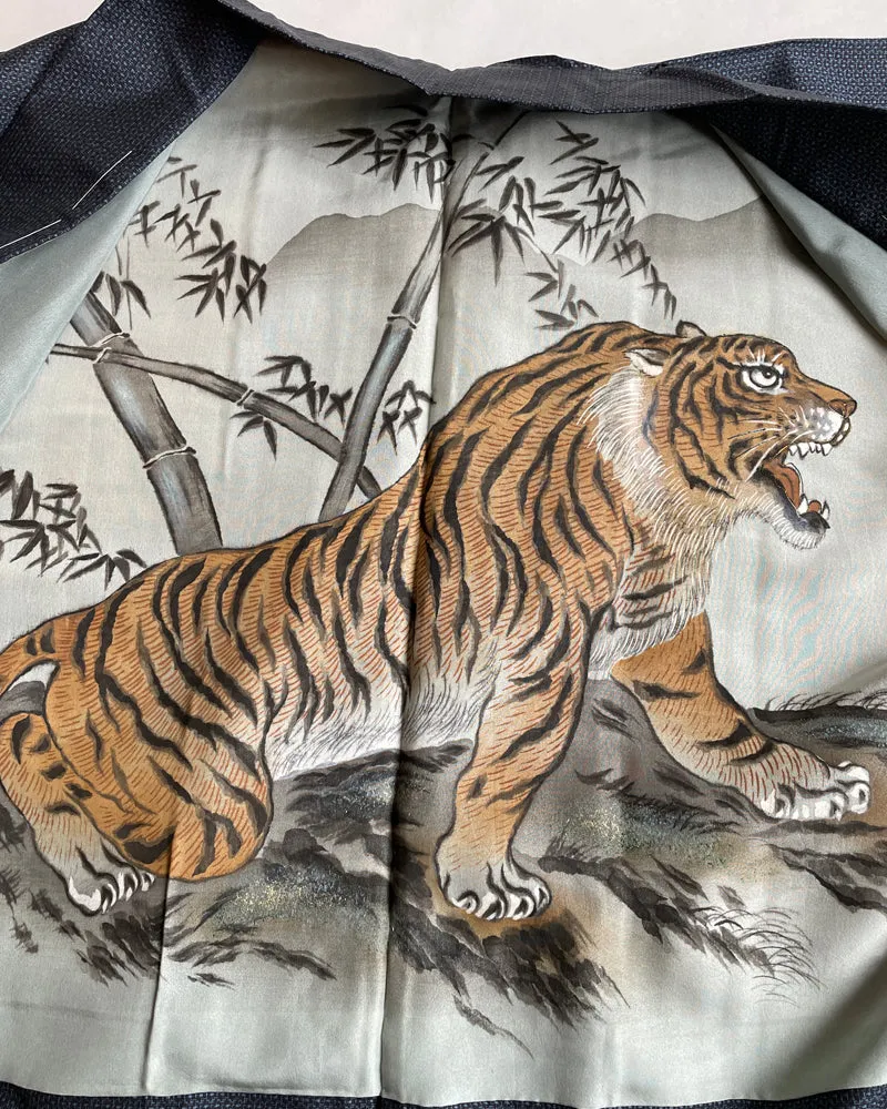 Tiger Oshima Tsumugi Haori Kimono Jacket