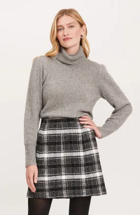 Tyler Boe Plaid Four Panel Skirt Black