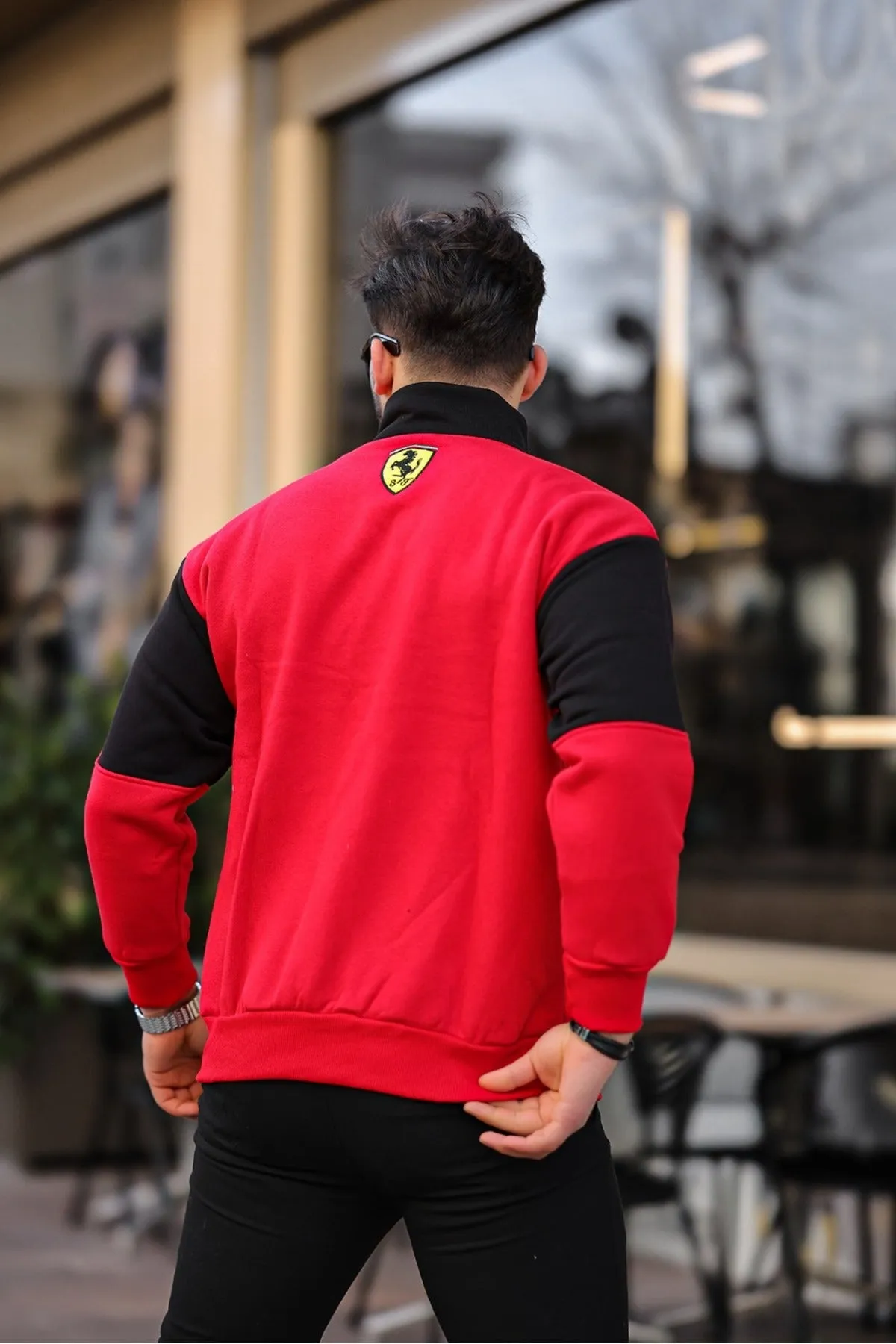 Vintage Ferrari F1 Racing High Neck Bomber Jacket Premium Quality Jacket For Men & Women - Limited Edition