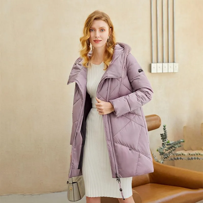 Warm Elegant Women Coat Jacket Casual Pocket Parka Windproof Jacket