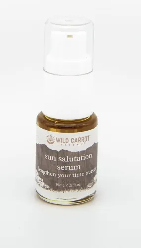 Wild Carrot Herbals Sun Salutation Facial Serum 15 mL Oil