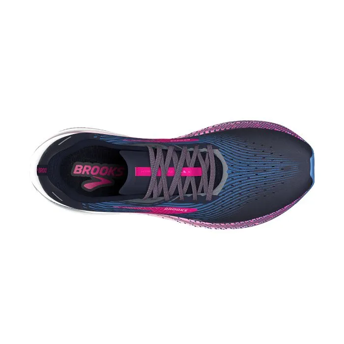 Womens Brooks Running Hyperion Max in Peacoat/Marina Blue/Pink Glo