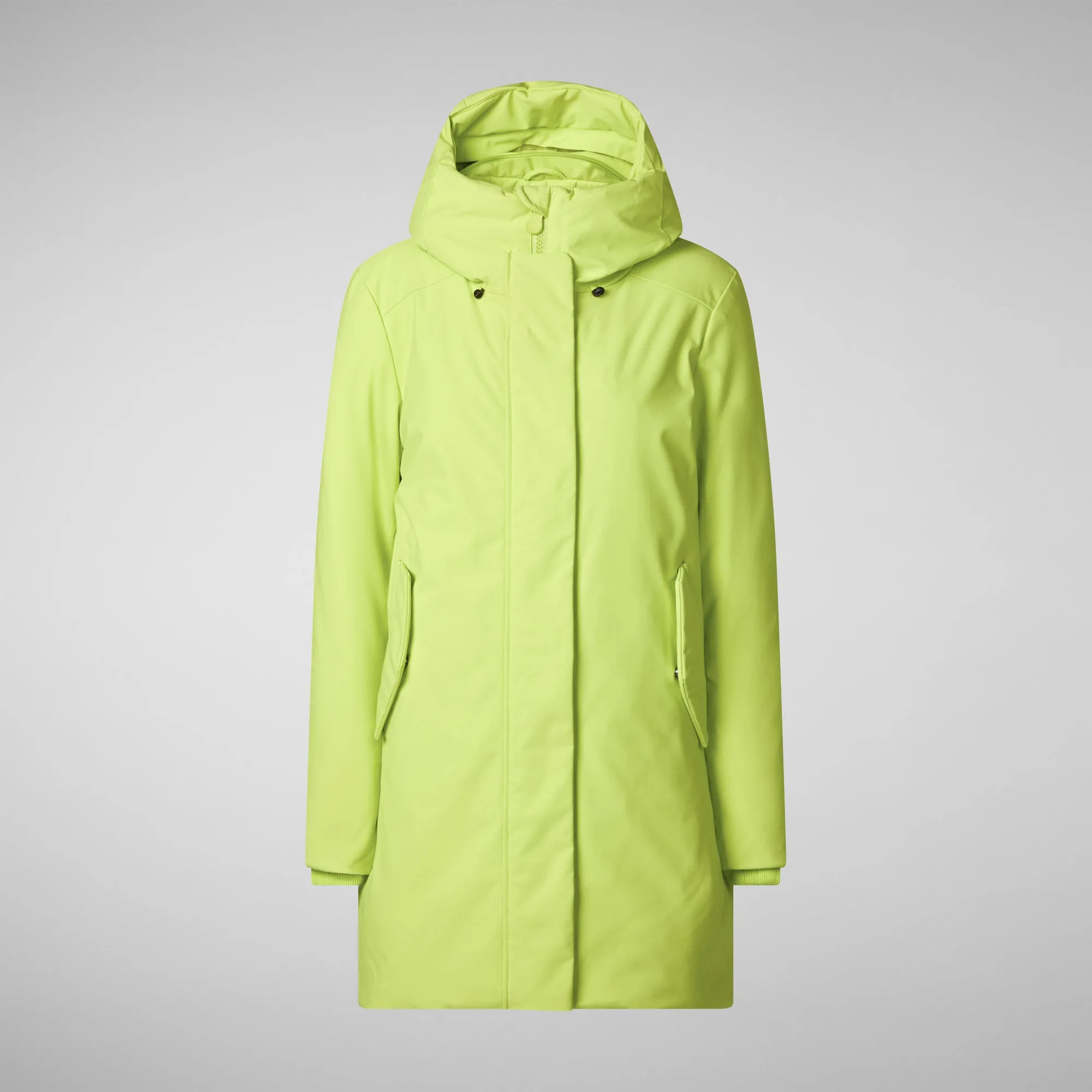 Women's hooded parka nellie in lichen green