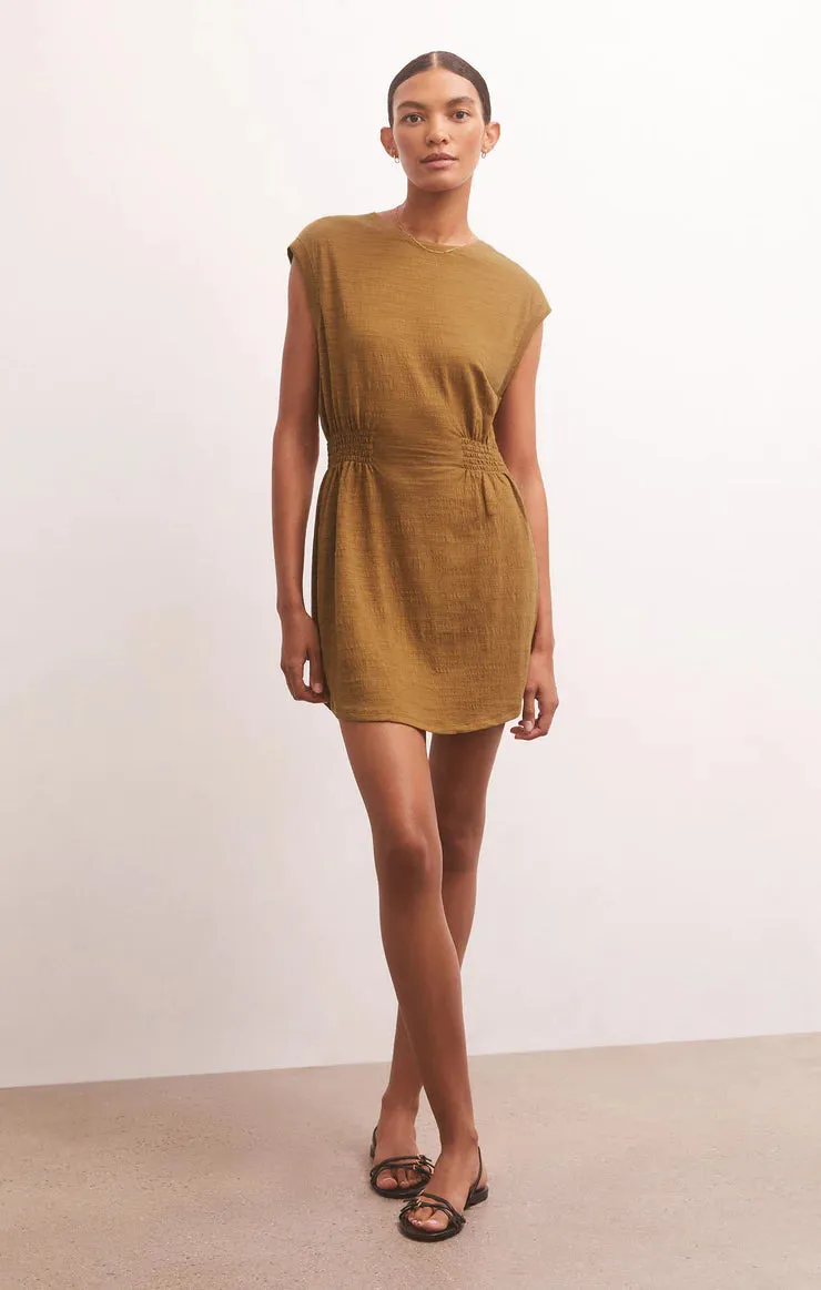 ZSU ROWAN TEXTURED MINI DRESS